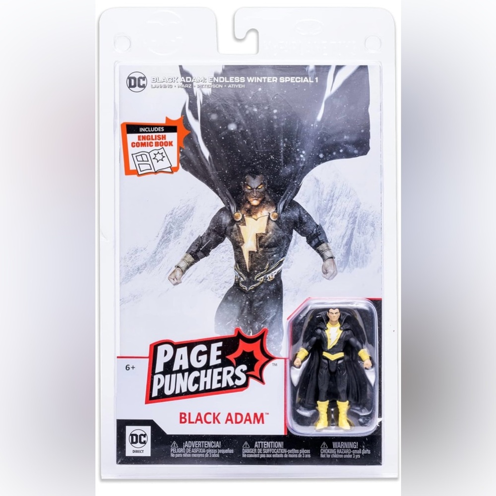 DC PAGE PUNCHERS BLACK ADAM 3” Figure ENDLESS WINTER SPECIAL #1